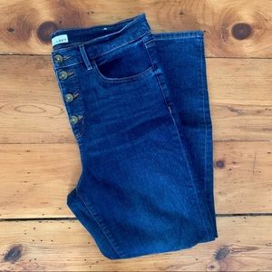 loft high waist skinny denim • size 12